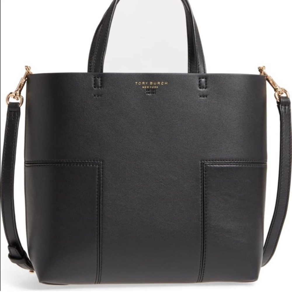 DEAL OF THE DAY! TORY BURCH Block T Mini Leather Tote